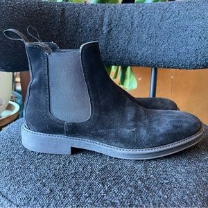 To Boot New York Black Suede Chelsea Boots